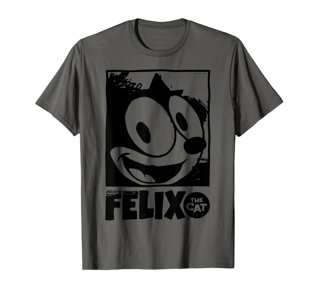 Amazon.com: Felix The Cat Portrait T-Shirt : Clothing, Shoes